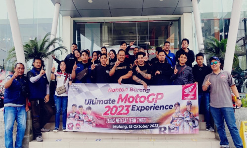 Dukung Pembalap Honda, Komunitas Honda Malang Nobar MotoGP Seri Mandalika