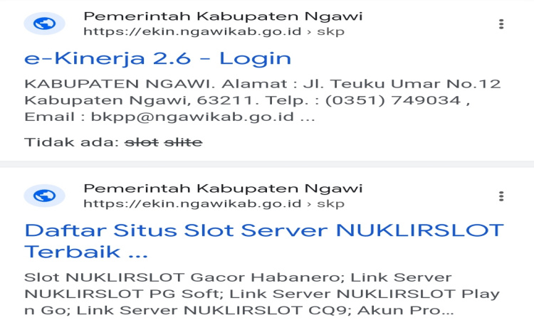 Website Pemda Ngawi Diretas, Disusupi Situs Judi Online