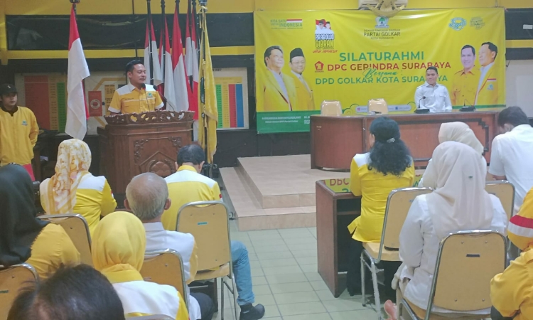 Golkar dan Gerindra Bahas Pemenangan Prabowo-Gibran di Surabaya