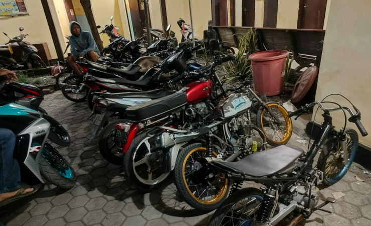 Respon Keluhan Warga Polisi Amankan 9 Motor Protolan di Situbondo