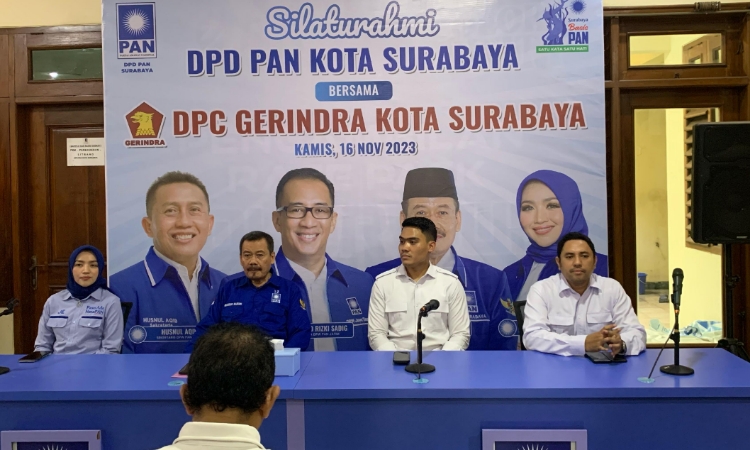 PAN dan Gerindra Bertemu, Konsolidasi Menangkan Prabowo-Gibran di Surabaya