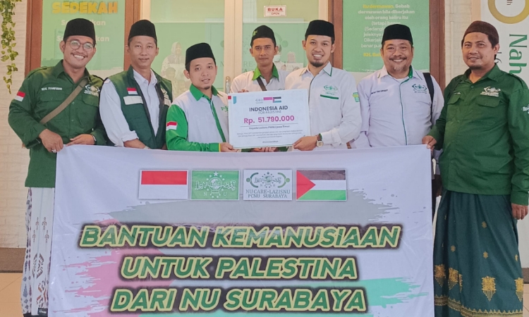LAZISNU Surabaya Kirim Bantuan Kemanusiaan untuk Palestina