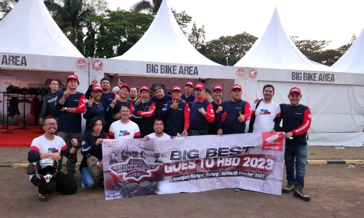 Cerita Komunitas Honda Big Bike Jatim Hadiri HBD Nasional 2023