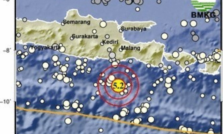 Gempa Magnitudo 5.2 Guncang Malang, BMKG Imbau Warga Tetap Tenang