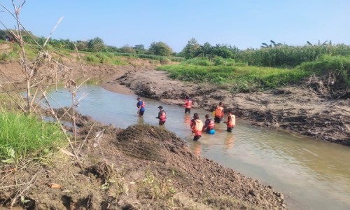 Pria Paruh Baya Tewas Tenggelam Saat Mencari Rumput di Sungai Serang Boyolali