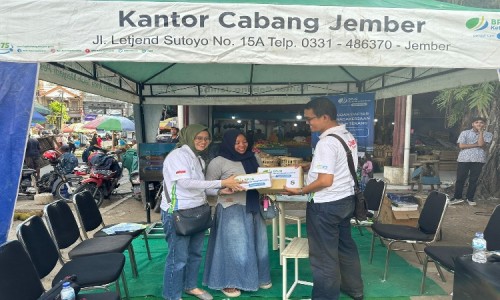 BPJS Ketenagakerjaan Jember Sosialisasi di Pasar Tanjung