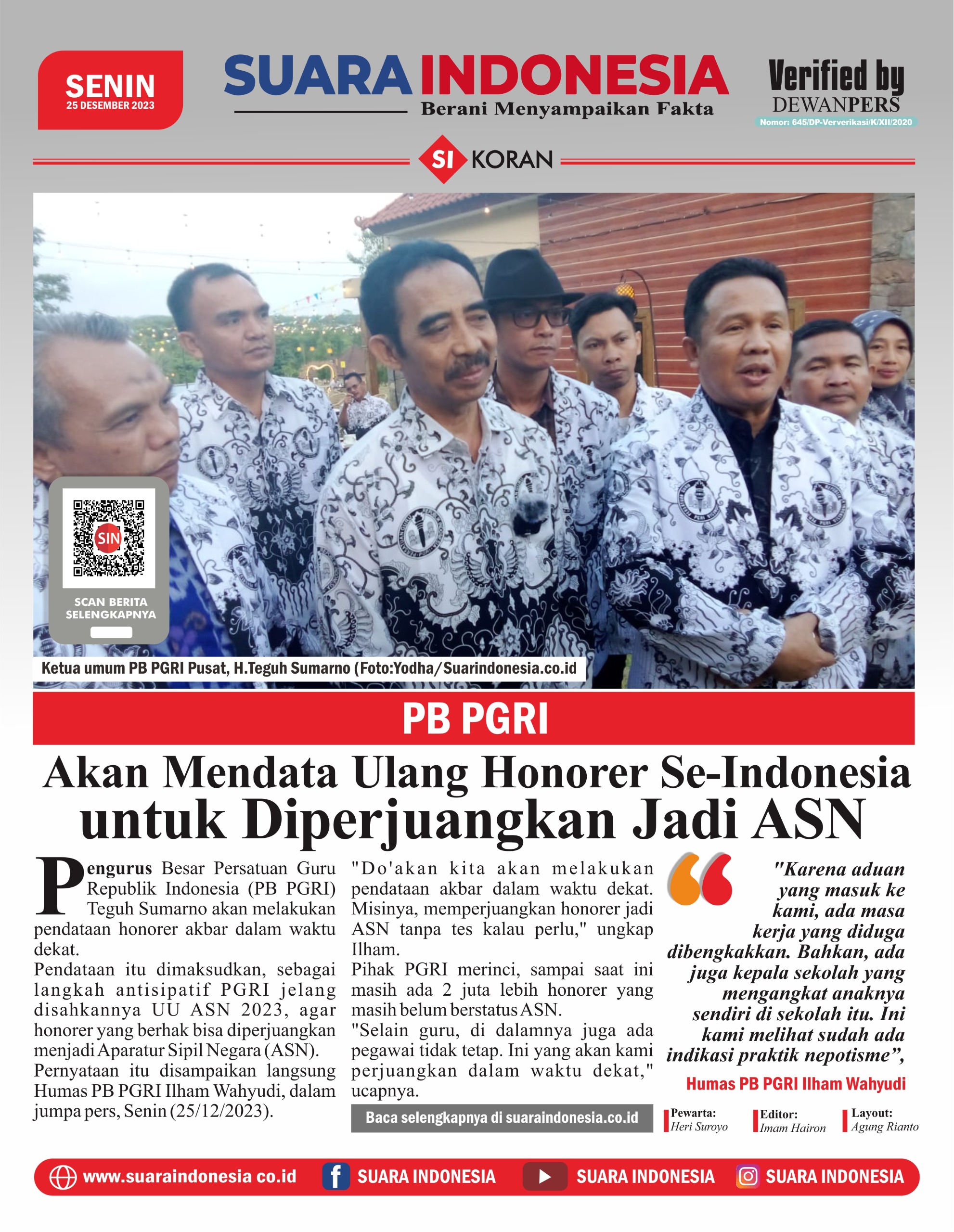 EDISI, 25 DESEMBER 2024 - SUARA INDONESIA SITUBONDO