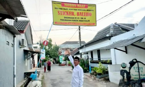 Larang Pemasangan APK Pemilu, RT di Sumenep: Hanya Jadi Sampah Visual