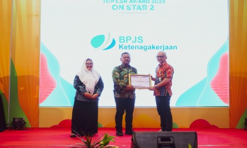 BPJS Ketenagakerjaan Dapat Anugerah Top Innovation CSR Award 2023 Gresik