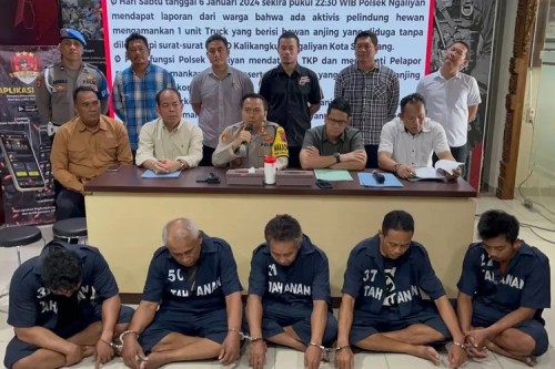 Polisi Bekuk Lima Pelaku Perdagangan Anjing Ilegal yang Dikirim ke Solo Raya