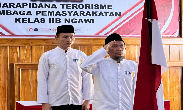 Dua Napiter Eks Anggota Jamaah Islamiyah Ikrar Setia NKRI di Lapas Kelas ll B Ngawi