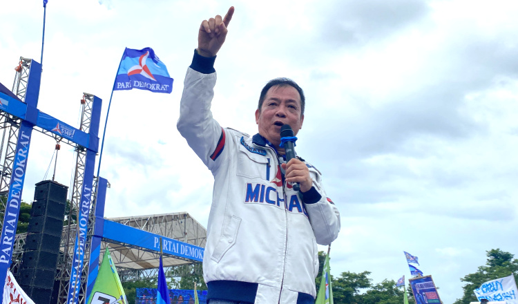 Michael Ajak Warga Banyuwangi Gunakan Hak Pilih dan Coblos Nomor 14 Partai Demokrat