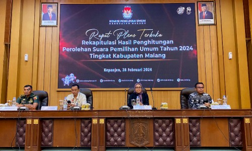 KPU Kabupaten Malang Memulai Proses Rekapitulasi Pemilu 2024 Hari Ini, 110 Personel Polisi Diterjunkan