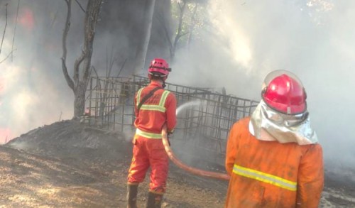 Polisi Amankan Pemilik Gudang BBM yang Terbakar di Tuban