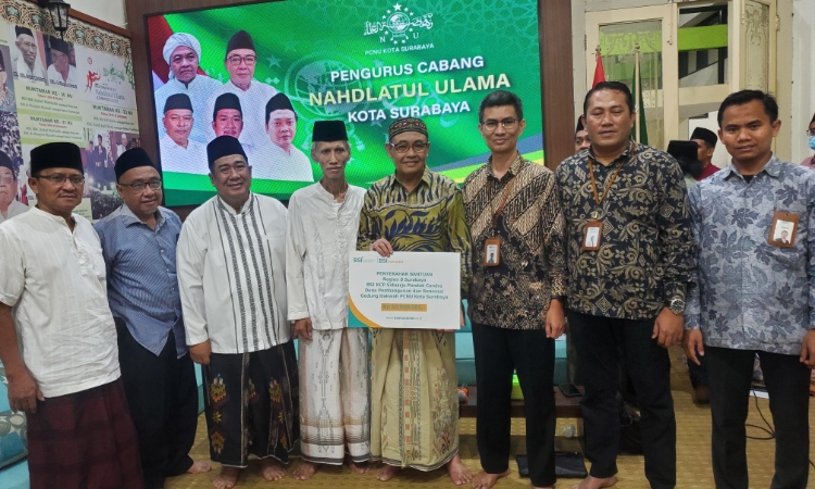 PT BSI Gelontor Dana Rp50 Juta untuk Renovasi Kantor PCNU Surabaya