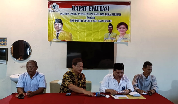 Persiapan Pilkada, Golkar Kumpulkan Pimpinan Kecamatan se-Kabupaten Banyuwangi