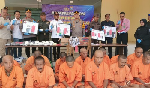 Seribu Lebih Sreng Dor Diamankan di Sumenep, Belasan Tersangka Terancam 20 Tahun Penjara