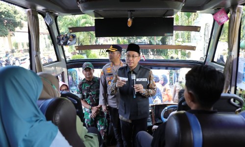 Pemkab Sidoarjo Berangkatkan Ribuan Peserta Mudik Gratis, 28 Bus Telah Disiapkan