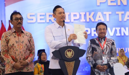 Menteri ATR/BPN: 91,3 Juta Bidang Tanah di Indonesia Telah Bersertifikat