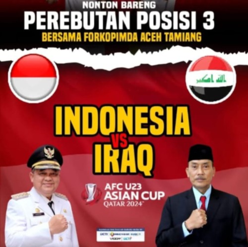 Ayo Ramaikan! Pemkab Aceh Tamiang Adakan Nobar Timnas U23 Vs Irak