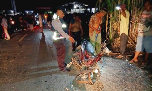 Kecelakaan di Jalan Lintas Manduamas, Satu Remaja Tewas Dua Lainnya Kritis 
