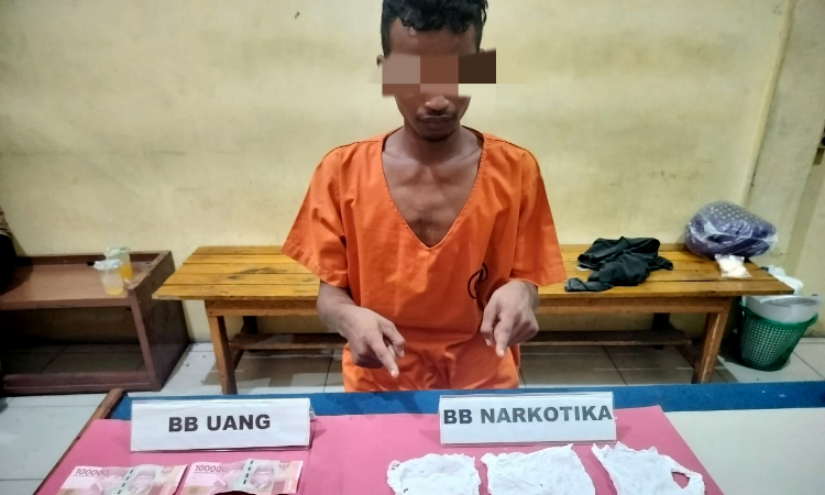 Polisi Tangkap Pengedar Narkoba di Kampar Riau, Petugas Temukan Barang Bukti Sabu