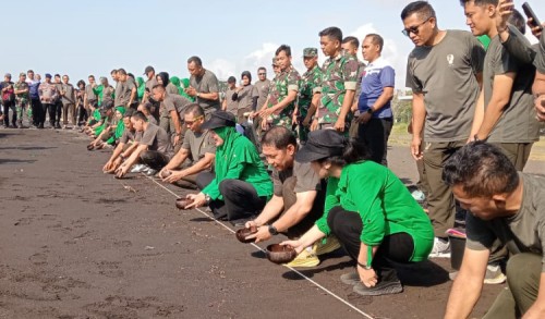 Jaga Ekosistem, Kodam V Brawijaya Lepas Ratusan Tukik di Pantai Boom Banyuwangi