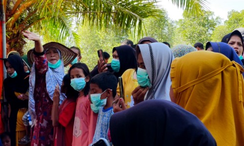 Emak-Emak Kwala Langkat Demo Usir Rohingya, Mengaku Resah dan Takut