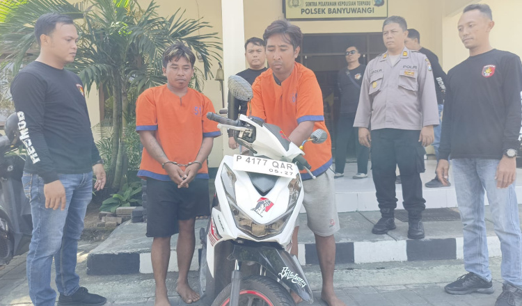 Polisi Ringkus Dua Pelaku Curanmor di Banyuwangi, Sasar Motor yang Kuncinya Tertinggal