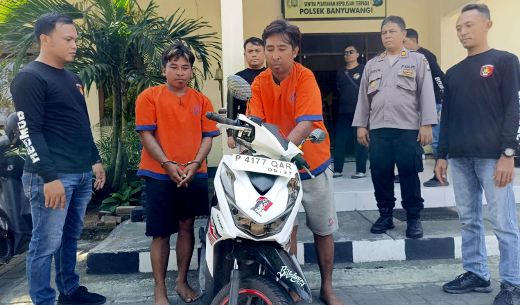 Polisi Ringkus Dua Pelaku Curanmor di Banyuwangi, Sasar Motor yang Kuncinya Tertinggal