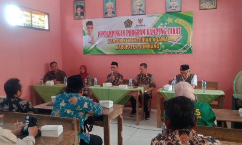 Kemenag Kabupaten Jombang Gencarkan Pendampingan Progam Kampung Zakat
