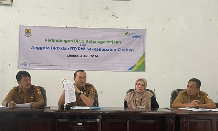 BPD dan RT-RW Kabupaten Cirebon Terlindungi BPJS Ketenagakerjaan