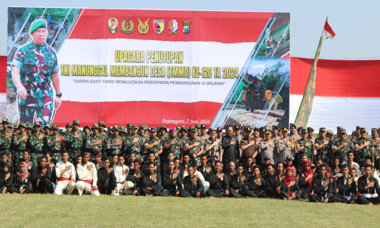 Penutupan TMMD ke-120 di Bojonegoro, Pemkab Apresiasi TNI karena Merasa Terbantu