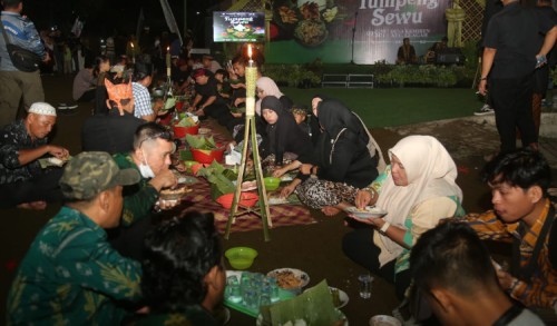 Tradisi Tumpeng Sewu Banyuwangi jadi Daya Tarik Wisatawan Asing