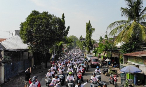 Ratusan Pecinta Honda Vario di Pasuruan Meriahkan Parade Vario 160