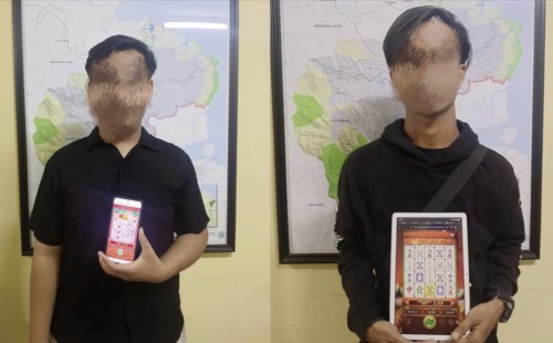Sat Reskrim Polres Aceh Tamiang Tangkap Dua Pemain Judi Online