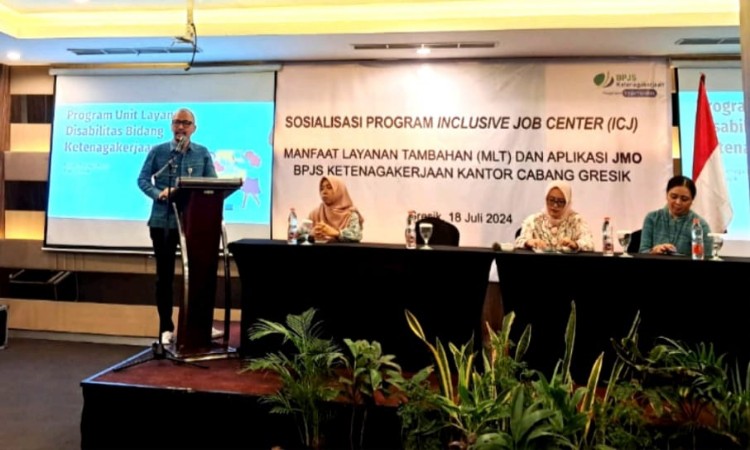 Peduli Difabel, BPJS Ketenagakerjaan Gresik Sosialisasikan Program IJC