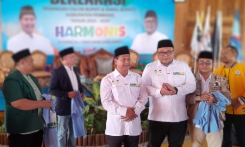 Enam Parpol Deklarasi, Dukung Pasangan Harmonis di Pilkada Rembang 2024