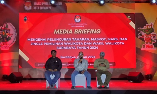 KPU Resmi Luncurkan Si Mbois Maskot Pilwali Surabaya 2024