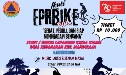 Edukasi tentang Kebencanaan dan Memeriahkan HUT RI, FPRB Mandiraja Bakal Gelar Fun Bike