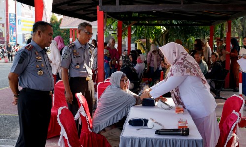 Warga Antusias Ikuti Pemeriksaan Kesehatan Gratis di Lapas Bangkinang