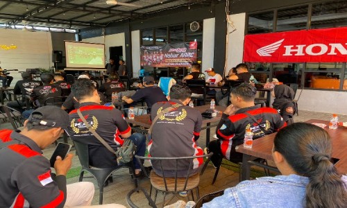 Sunmori dan Nobar ARRC 2024, Komunitas Honda Gathering Sambil Berdonasi 