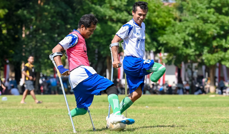 Jelang Piala Menpora, Klub Sepak Bola Amputasi Banyuwangi Giat Latihan