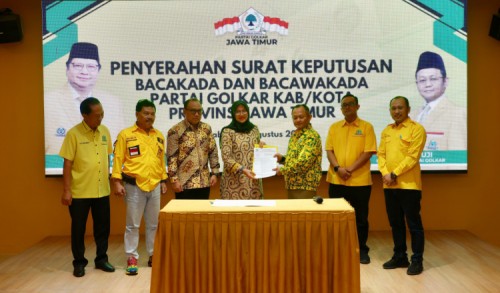 Golkar Resmi Rekom Ipuk - Mujiono Maju Pilkada Banyuwangi 2024