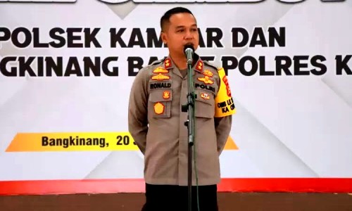 Kapolres Pastikan Operasi Ilegal Logging Terus Dilakukan di Wilayah Kampar