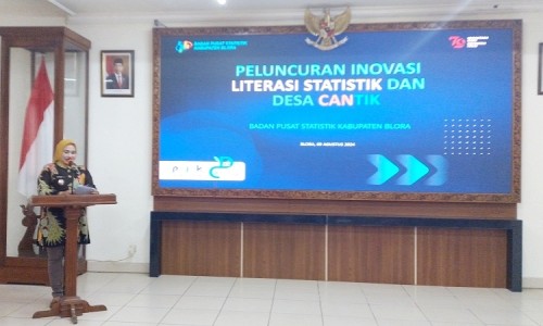 BPS Blora Launching Inovasi Literasi dan Desa Cantik