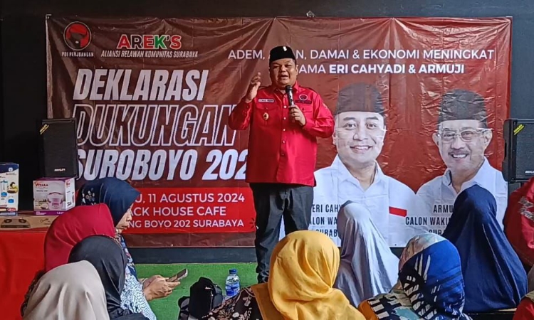 Deklarasi Eri-Armuji Terus Mengalir, PDIP Surabaya: Kita Menangkan Keduanya