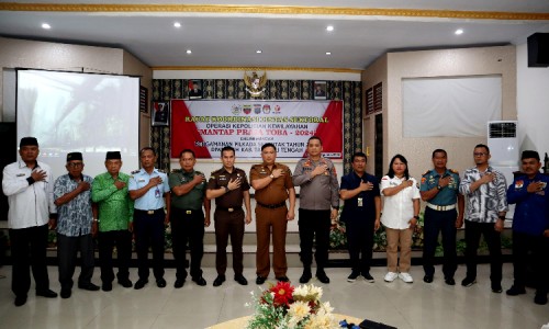 Pilkada 2024, Polres Tapteng Koordinasi Kesiapan Pengamanan Libatkan TNI dan Pemkab