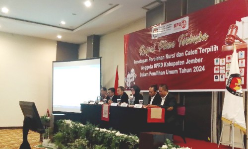 KPU Jember Tetapkan Perolehan Kursi DPRD, Gerindra Jawara dan PAN Urutan Bontot