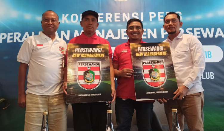 Handoko Resmi Jabat Presiden Klub Persewangi, Siap Bawa Klub ke Liga Lebih Tinggi